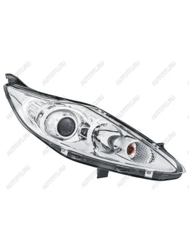 Правая фара (c электрокорректором) DEPO (линзован) Ford Fiesta 6 хэтчбэк 3 дв. дорестайлинг (2008-2013)