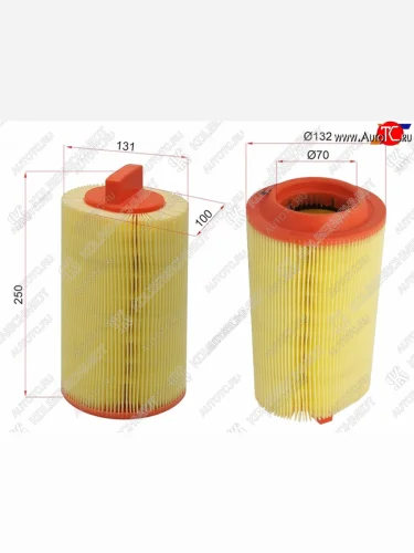 Фильтр воздушный KOLBENSCHMIDT Mercedes-Benz C-Class ( W203,  W204) - Sprinter  W906