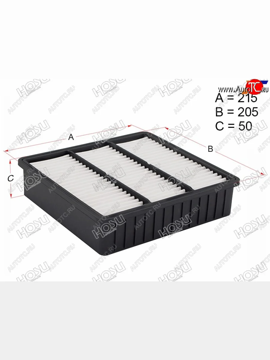 Фильтр воздушный HOSU  Mitsubishi  Airtek, Colt  CJ0 хэтчбэк 3 дв., Dion  CR6W,CR9W, Lancer ( 9 CS,  10 CY), Outlander  CU  в Воронеже Воронежской области