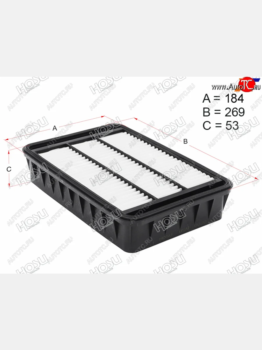 Фильтр воздушный HOSU  Mitsubishi  ASX, Lancer  10 CY, Outlander ( CU,  XL,  CW0W,  GF)  в Воронеже Воронежской области