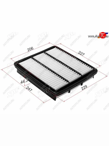 Фильтр воздушный SAT Mitsubishi Challenger  K9-W - Pajero ( 2 V30/V40 5 дв.,  2 V30/V40)