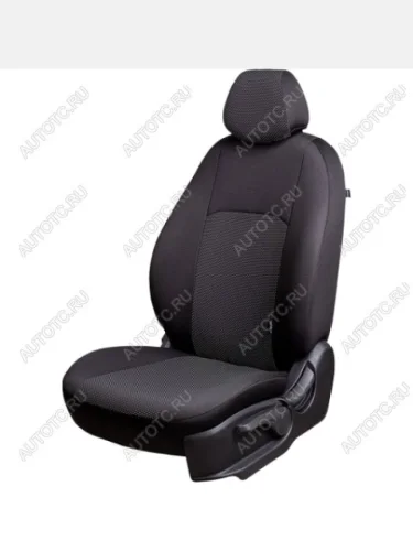 Комплект чехлов для сидений (РЗСиС 40/60 ЗГ Жаккард) Дублин Lord Autofashion (черный, вставка Ёж белая) Renault Megane универсал  дорестайлинг (2008-2013)