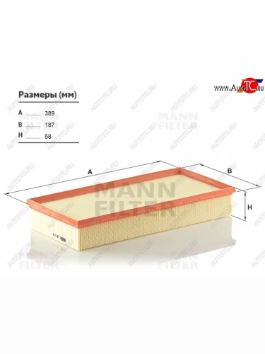 Фильтр воздушный MANN Audi Q7 ( 4L,  4M) (2005-2022), Land Rover Range Rover  3 L322 (2006-2012), Porsche Cayenne ( 955,  957,  958) (2002-2018), Volkswagen Touareg ( 1 GP,  2 NF) (2002-2018)