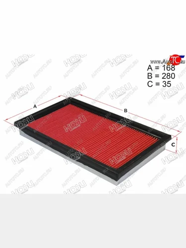 Фильтр воздушный HOSU Nissan Almera ( 2 N16,  3 G15) - Tiida  3 C13