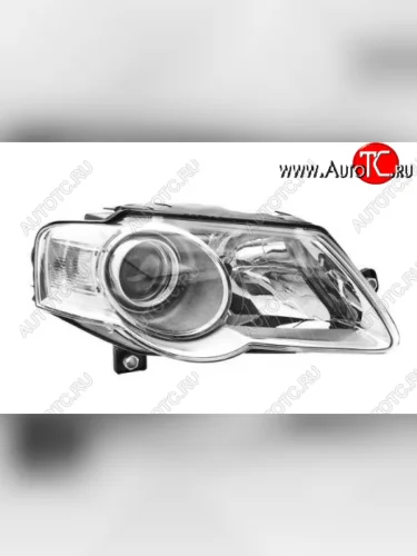 Правая фара (c электрокорректором) DEPO (линзован) Volkswagen Passat B6 седан (2005-2011)