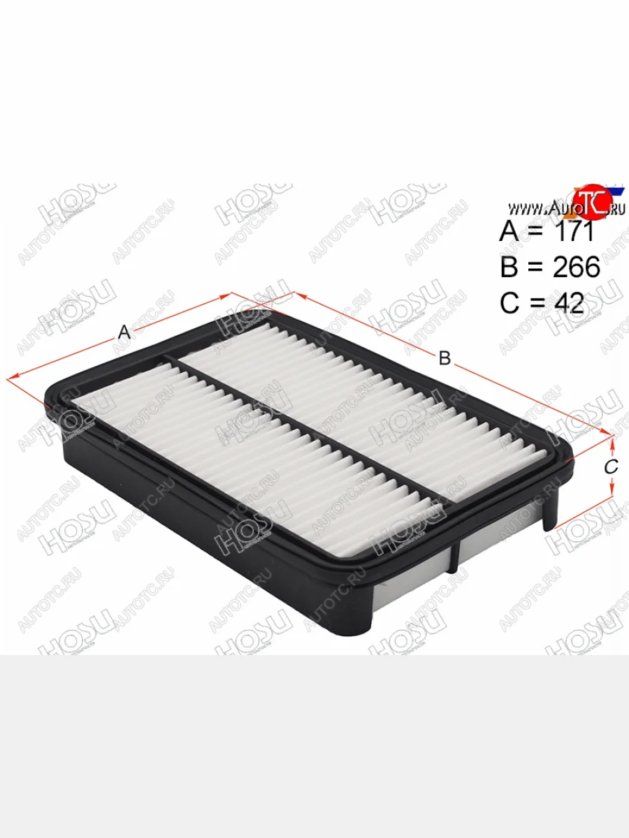 Фильтр воздушный HOSU  Toyota Corolla (1991-2004) E110, E100, E120  в Воронеже Воронежской области