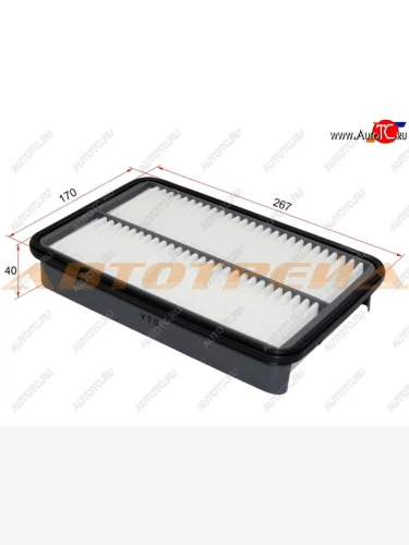 Фильтр воздушный MICRO Toyota Corolla ( E100,  E110,  E120) (1991-2004) седан, седан дорестайлинг, универсал, седан рестайлинг, универсал дорестайлинг, хэтчбек 5 дв. дорестайлинг, универсал рестайлинг, хэтчбек 5 дв. рестайлинг