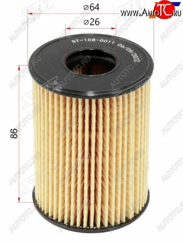 Фильтр масляный картридж SAT Hyundai Santa Fe  TM (2020-2022), Hyundai Sonata  DN8 (2019-2022), KIA Sorento  MQ4 (2020-2022)