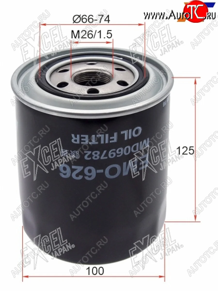 Фильтр масляный EXCEL JAPAN Mitsubishi L200 5 KK,KL рестайлинг (2018-2022)  в Керчи Республика Крым