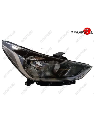 Правая фара (c электрокорректором) BODYPARTS Hyundai Solaris HCR седан дорестайлинг (2017-2020)
