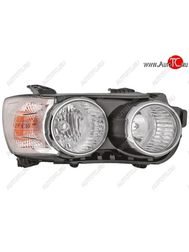 Правая фара (c электрокорректором) DEPO Chevrolet Aveo T300 седан (2011-2015)