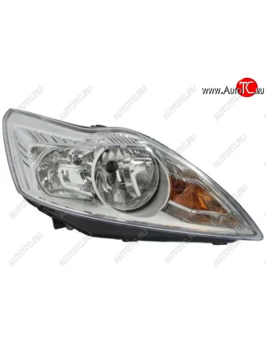 Правая фара (c электрокорректором) DEPO Ford Focus 2 седан рестайлинг (2007-2011)
