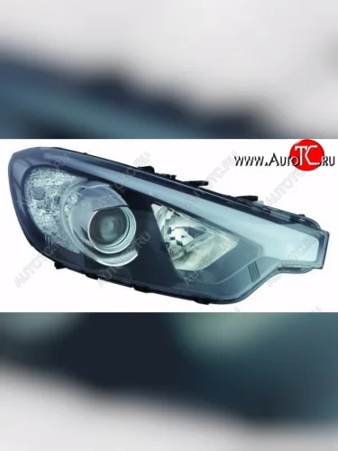 Правая фара (c электрокорректором, линзован) DEPO KIA Cerato 3 YD дорестайлинг седан (2013-2016)
