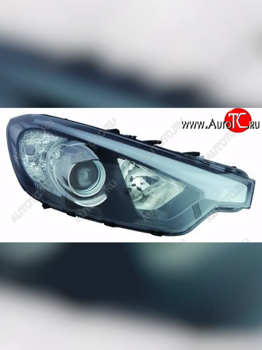 Правая фара (c электрокорректором, линзован) DEPO KIA Cerato 3 YD дорестайлинг седан (2013-2016)  в Керчи Республика Крым