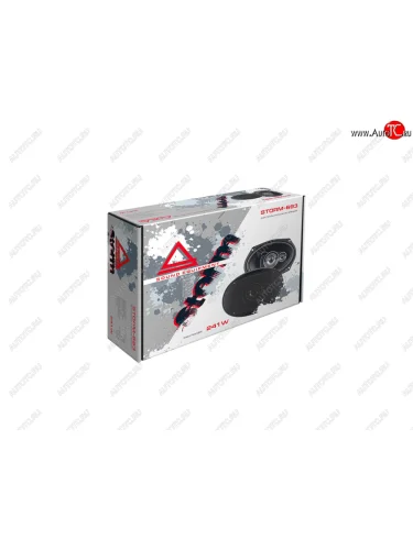 Колонки коаксиальные (3-х полосные, Ø 6×9 (16×24см), 121 ВТ) AURA STORM-693 KIA Stonic (2017-2025)
