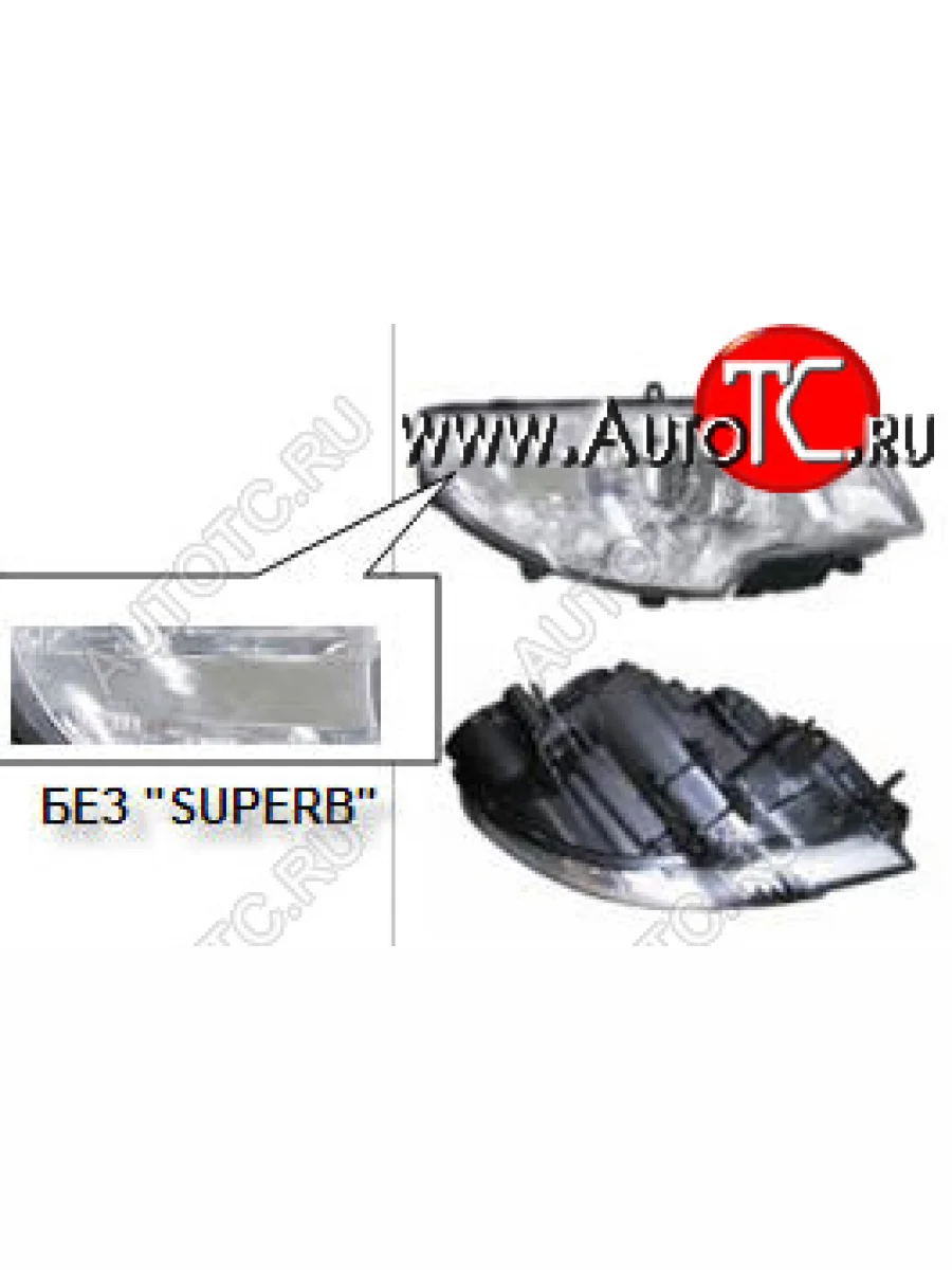 Правая фара (c электрокорректором) DEPO Skoda Superb B6 (3T) лифтбэк дорестайлинг (2008-2013)  в Керчи Республика Крым