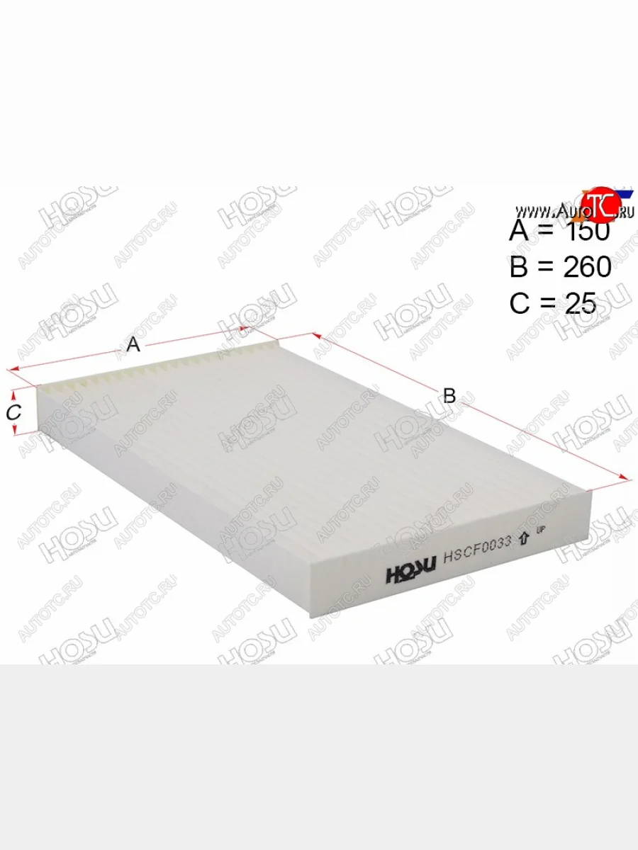Фильтр салона HOSU  Nissan  Cube  3, Juke ( 1 YF15,  2 F16), Leaf ( 1 (ZE0),  2 (ZE1))  в Воронеже Воронежской области