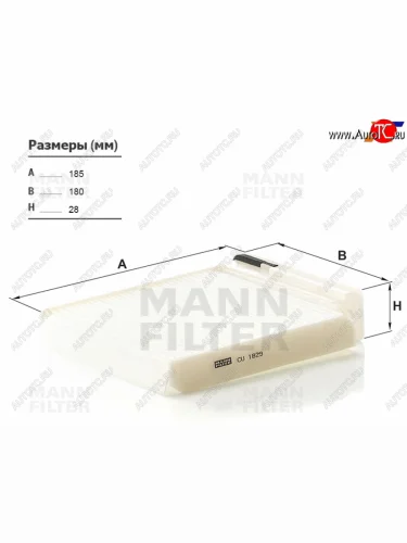 Фильтр салона угольный MANN Nissan Micra  K12 - NP200