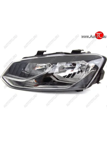 Левая фара (c электрокорректором) DEPO Volkswagen Polo Mk5 6R,6C,61 седан рестайлинг (2015-2020)