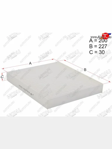 Фильтр салона HOSU INFINITI EX35  J50 (2007-2013), INFINITI FX35  S51 (2008-2011), INFINITI FX37  S51 (2008-2013), INFINITI FX45  S50 (2005-2009), Nissan AD  Y11 (1999-2008), Nissan Patrol  6 (2010-2017), Nissan Wingroad  2 Y11 (1999-2005)