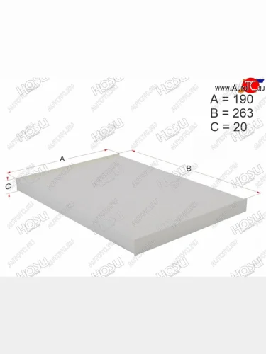 Фильтр салона HOSU Nissan Qashqai ( 1 J10,  1) - X-trail  2 T31