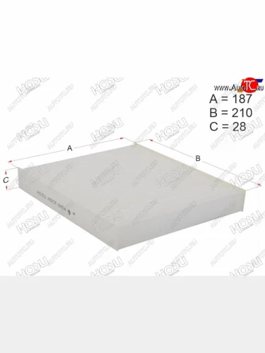 Фильтр салона HOSU Subaru Impreza  GD (2000-2007) седан дорестайлинг, седан 1-ый рестайлинг, седан 2-ой рестайлинг