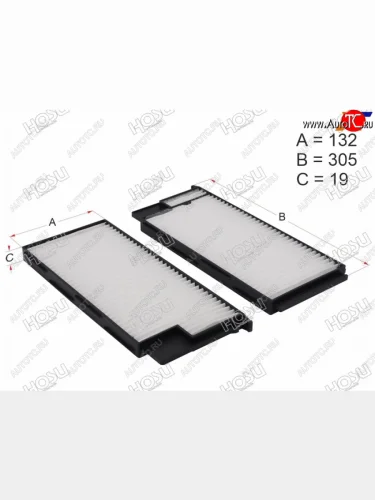 Фильтр салона HOSU Lexus LX470  J100 (1998-2007), Toyota Land Cruiser  10 100 (1998-2007)