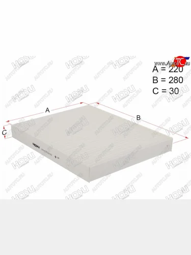 Фильтр салона HOSU Volkswagen Touareg ( 1 GP,  2 NF,  3 CR) - Transporter  T5