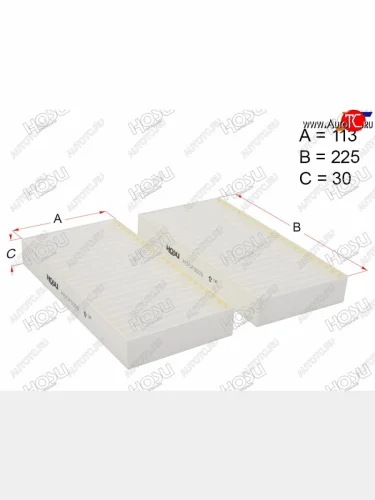 Фильтр салона HOSU Honda Civic ( ES,  EP,  EU) - Stream ( 1 RN1,RN3,  1 RN2,RN4, RN1, RN3, RN5)