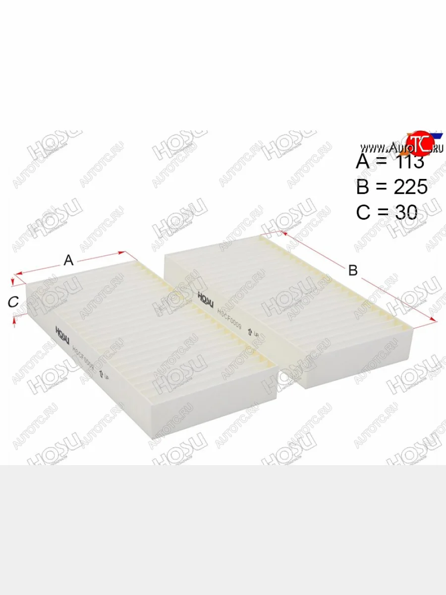 Фильтр салона HOSU  Honda  Civic ( ES,  EP,  EU), CR-V  RD4,RD5,RD6,RD7,RD9 , FR-V, Stream ( 1 RN1,RN3,  1 RN2,RN4, RN1, RN3, RN5)  в Керчи Республика Крым