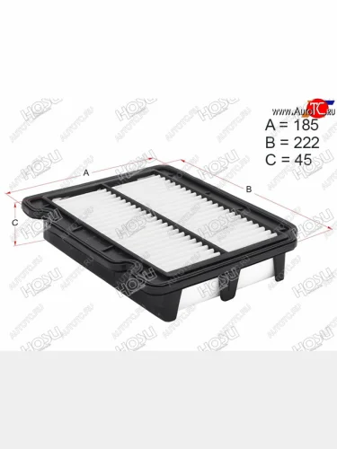 Фильтр воздушный HOSU Chevrolet Aveo ( T200,  T250,  T300) - Kalos