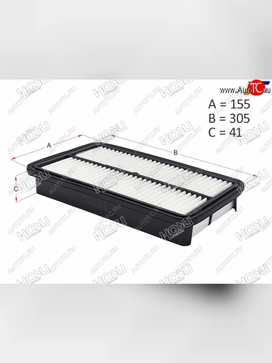 Фильтр воздушный HOSU  Toyota  Caldina ( T190,  T210), Camry ( V20,  V30)  в Керчи Республика Крым