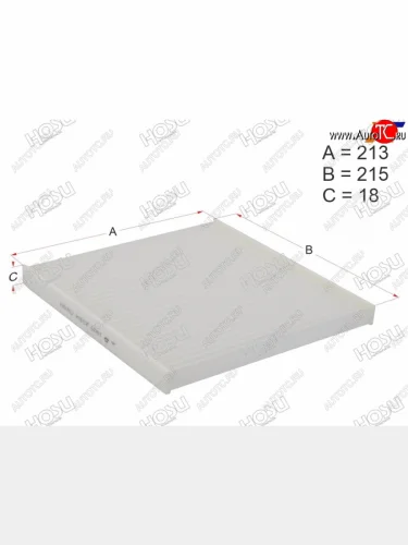 Фильтр салона HOSU Lexus RX330  XU30 (2003-2006), Lexus RX350 ( XU30,  AL10) (2003-2012), Toyota Harrier  XU30 (2003-2013), Toyota Ipsum  ACM20 (2001-2009), Toyota Land Cruiser Prado  J120 (2002-2009)