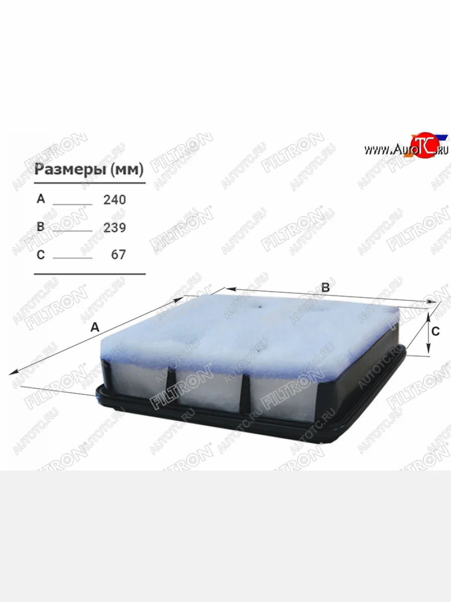 Фильтр воздушный FILTRON  Mitsubishi  L200 ( 3 K74T,  4,  5 KK,KL), Montero Sport  PA, Pajero Sport ( PB,  QE,  QF)  в Керчи Республика Крым