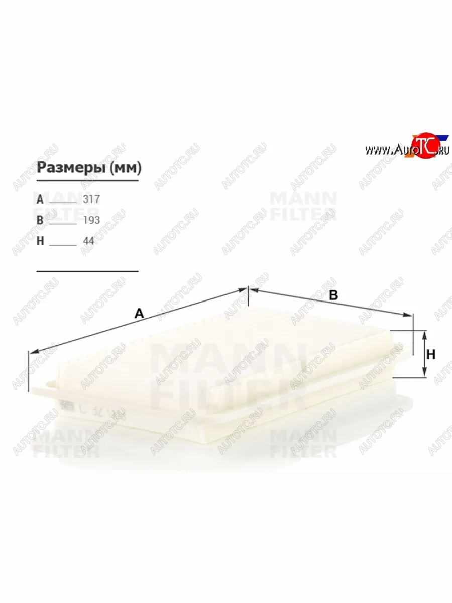 Фильтр воздушный MANN  Toyota  Harrier ( XU30,  XU60,  XU80), Highlander ( XU40,  XU50,  XU70), Kluger ( XU40,  XU50)  в Керчи Республика Крым