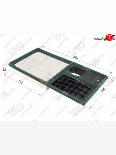 Фильтр воздушный VAG Seat Altea  5P (2009-2013), Seat Altea Freetrack (2008-2015), Skoda Octavia ( A5,  A7,  A8) (2004-2022), Volkswagen Polo  Mk5 6R,6C,61 (2009-2020)