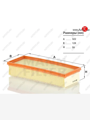 Фильтр воздушный MANN Audi A4  B8 - Q5 ( 8R,  FY)