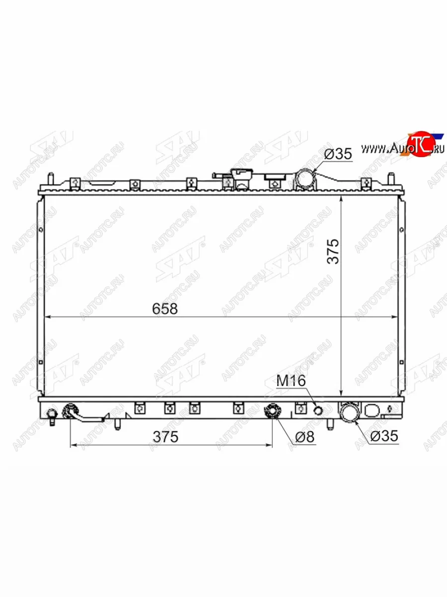 Радиатор SAT  Mitsubishi Chariot (1991-1997) N30,N40  в Керчи Республика Крым