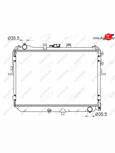 Радиатор SAT Nissan Sunny B15 (1998-2004)