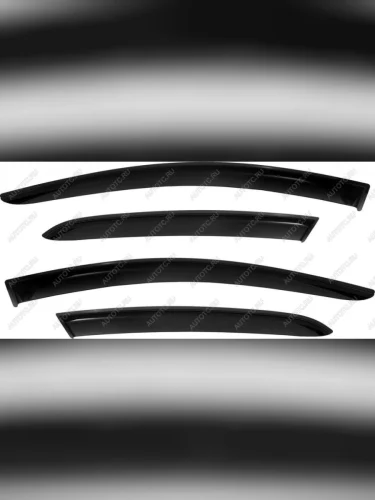 Дефлектор боковых окон SIM (черный) Changan Hunter Plus (2022-2025) пикап