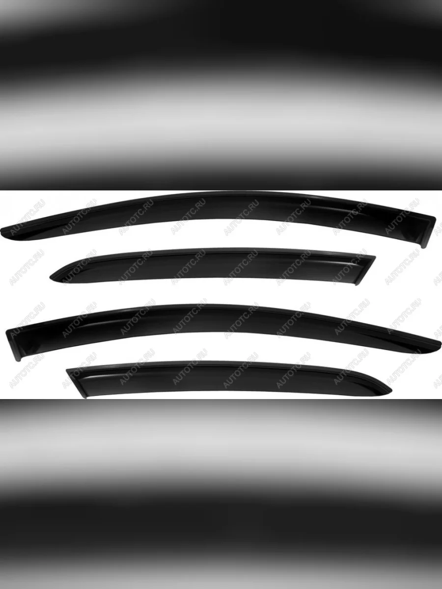 Дефлектор боковых окон SIM  Changan UNI-K (2020-2025) (черный)  в Воронеже Воронежской области