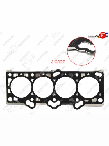 Прокладка ГБЦ G4GCG4GB 1,82,0(металл) DYG Hyundai Matrix 1 FC дорестайлинг (2001-2005)