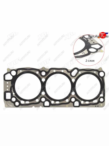 Прокладка ГБЦ 6G72 3.0 RH=LH металл SAT Mitsubishi Pajero 4 V90 2-ой рестайлинг (2014-2020)