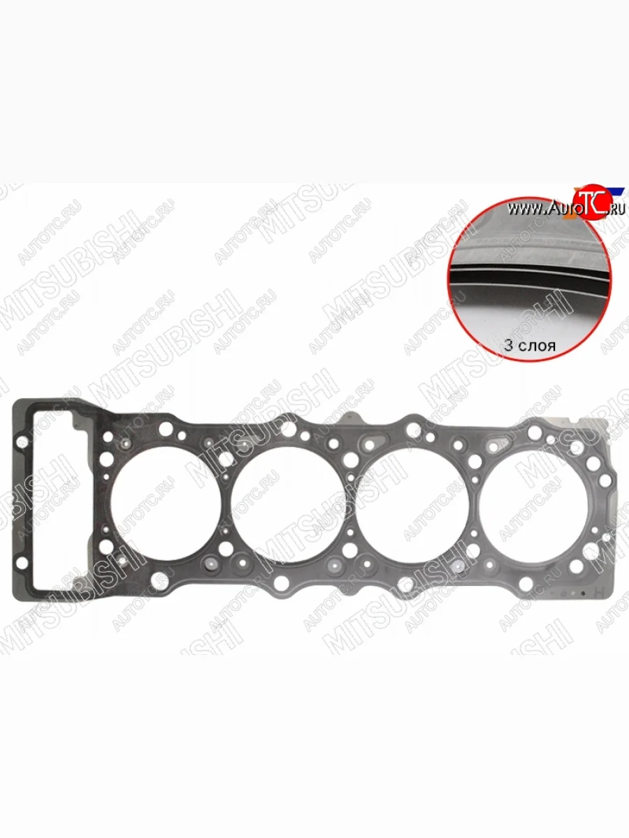 Прокладка ГБЦ (T=0.80 C) 4M41 MITSUBISHI Mitsubishi Pajero 4 V90 дорестайлинг (2006-2011)  в Самаре Самарской области