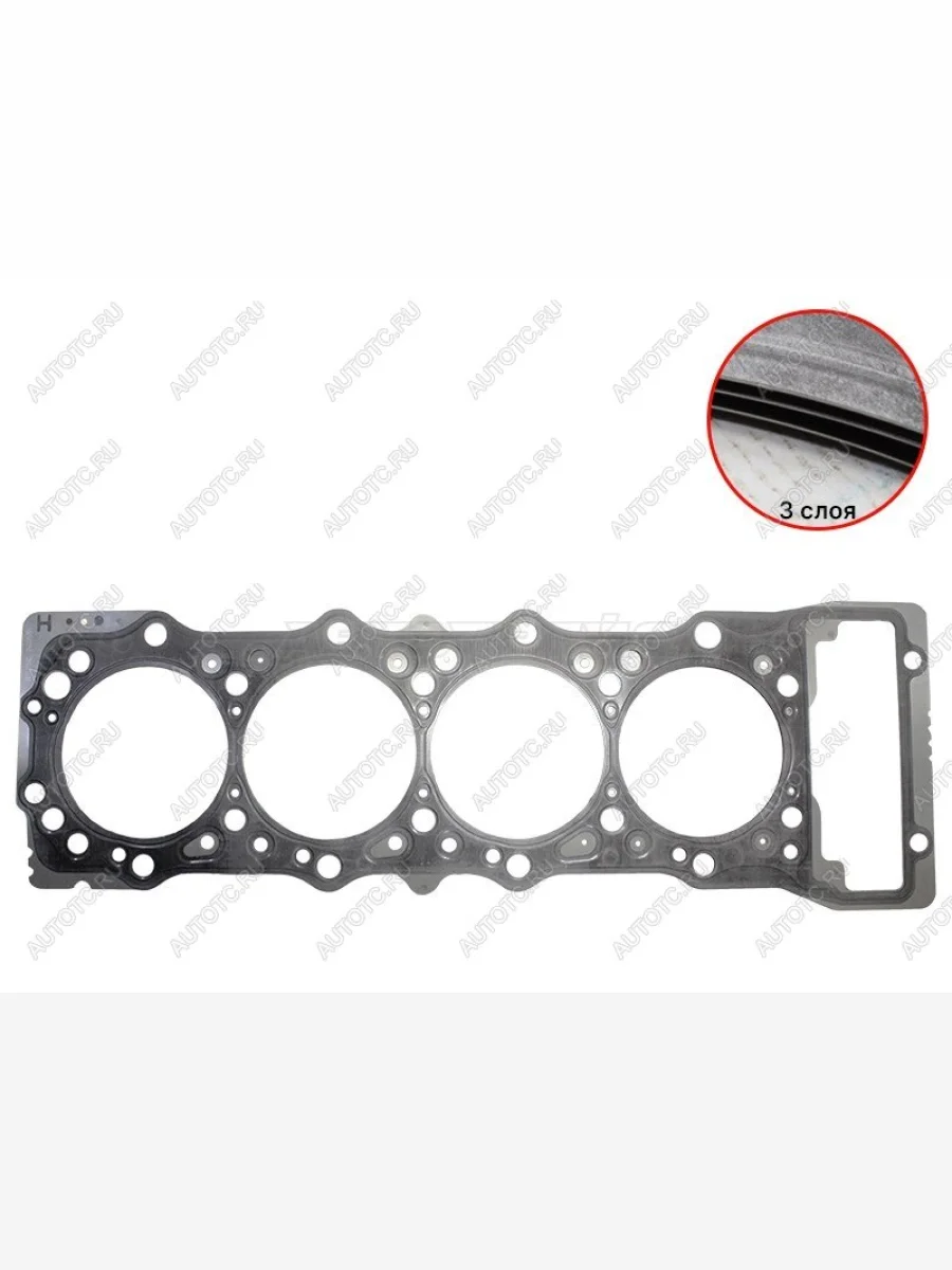 Прокладка ГБЦ (T=0.85 D) 4M41 MITSUBISHI Mitsubishi Pajero 4 V90 дорестайлинг (2006-2011)  в Перми Пермском крае