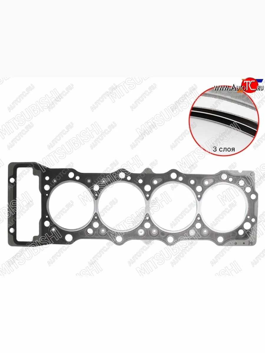 Прокладка ГБЦ (T=0.85 D) 4M41 MITSUBISHI Mitsubishi Pajero 4 V90 2-ой рестайлинг (2014-2020)  в Самаре Самарской области