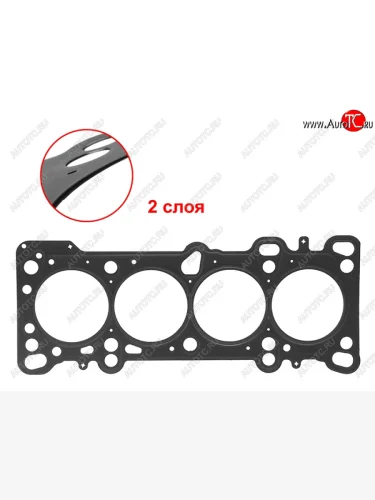 Прокладка ГБЦ S6D 1,6 металл DYG KIA Rio 1 DC дорестайлинг седан (2000-2002)