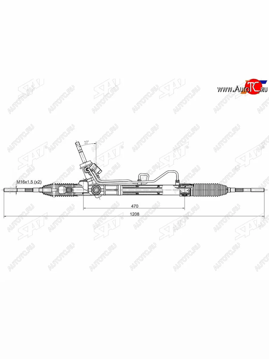 Рейка рулевая гидравлическая LHD SAT Opel Astra J универсал дорестайлинг (2009-2012)  в Перми Пермском крае