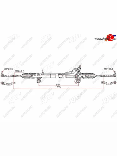 Рейка рулевая LHD SAT Toyota Fortuner AN50/AN60 2-ой рестайлинг (2011-2015)