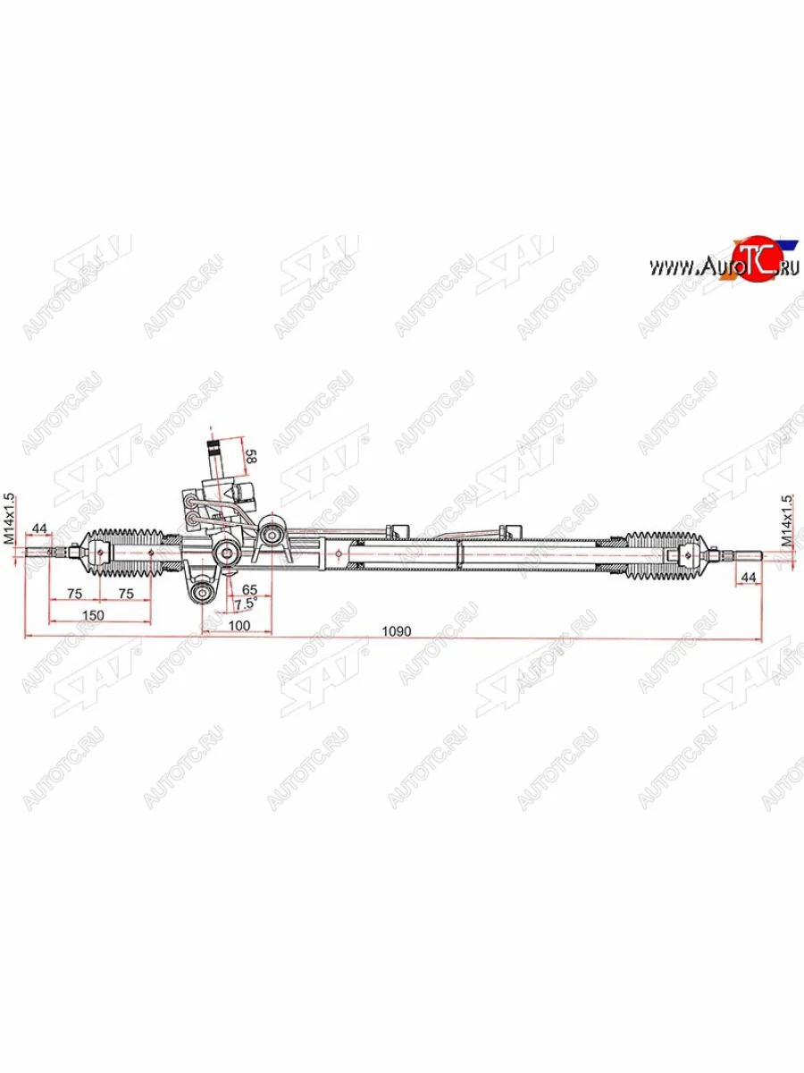 Рейка рулевая 2,4 LHD SAT Honda Accord 8 CS купе дорестайлинг (2008-2010)  в Перми Пермском крае